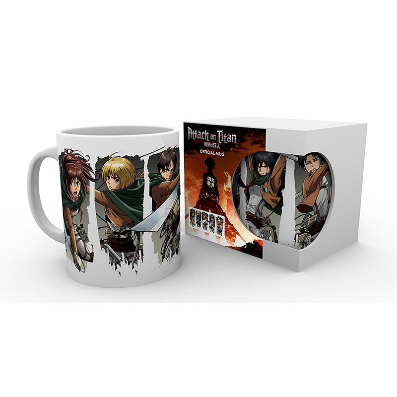 Attack On Titan Character Montage Mug - 320ml