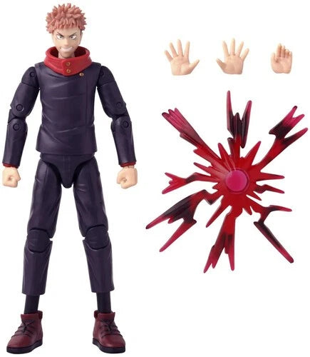 Jujutsu Kaisen Anime Heroes 6" Action Figure Yuji Itadori Black Flash