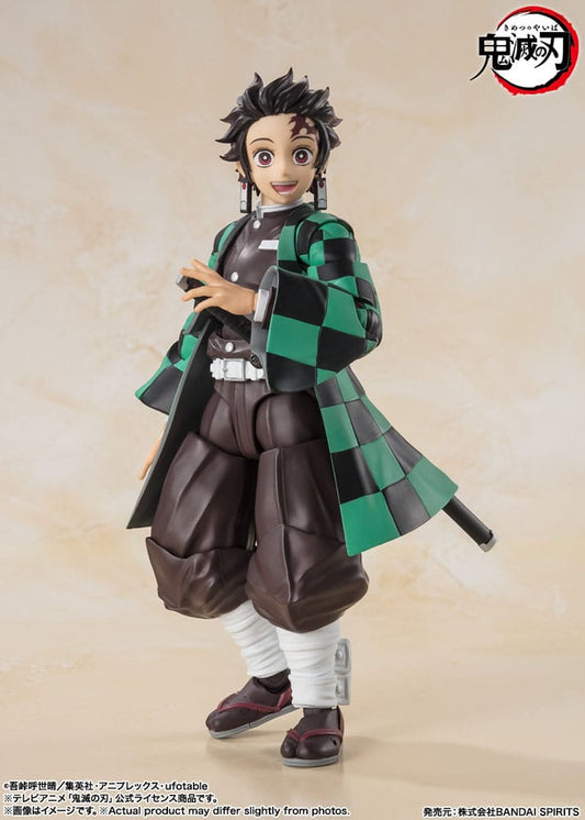 Action figure of a character from a popular anime series on a beige background