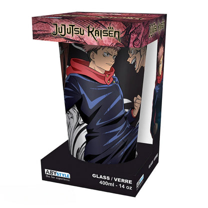 ABYstyle Jujutsu Kaisen Itadori vs Sukuna 400ml Glass