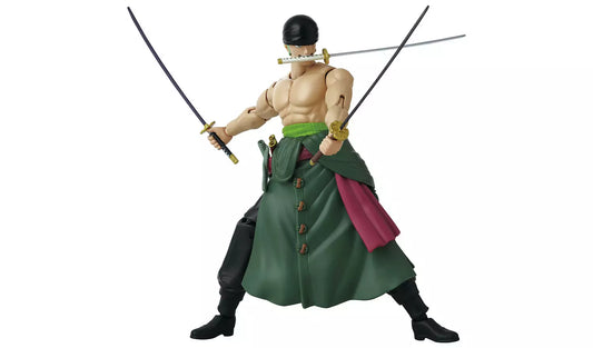 One Piece Roronoa Zoro 3 Swords Style Anime Heroes 6" Action Figure