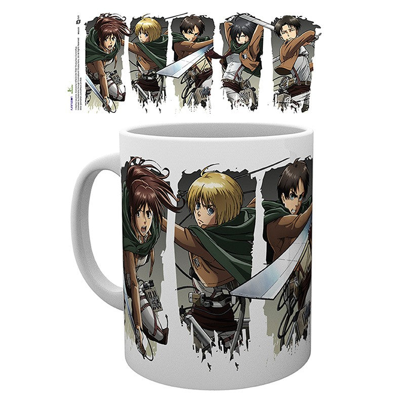 Attack On Titan Character Montage Mug - 320ml