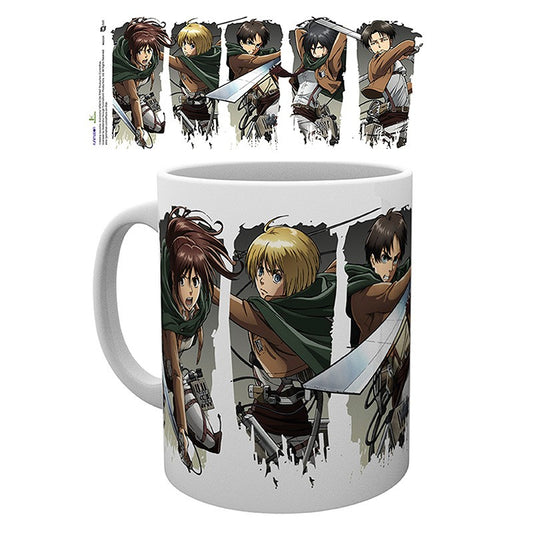 Attack On Titan Character Montage Mug - 320ml