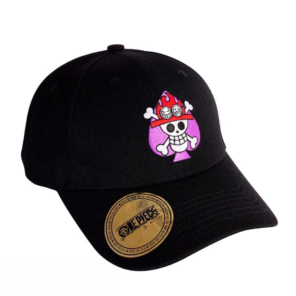 ABYstyle One Piece Ace's Skull Baseball Cap - Black