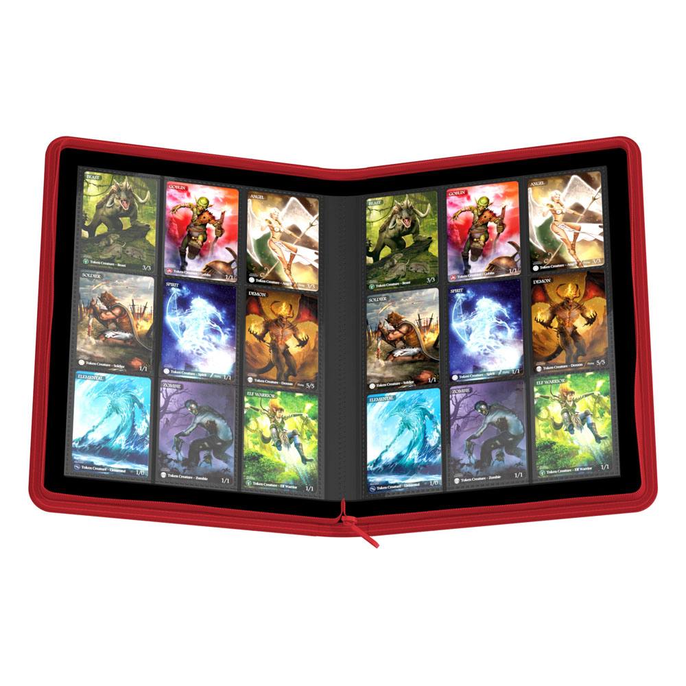 Ultimate Guard Zipfolio Binder 360 18-Pocket Xenoskin - Red